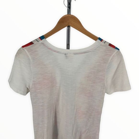 Akemi + Kin Anthro Floral Print Tie Waist T-Shirt Top size XS - Picture 6 of 12